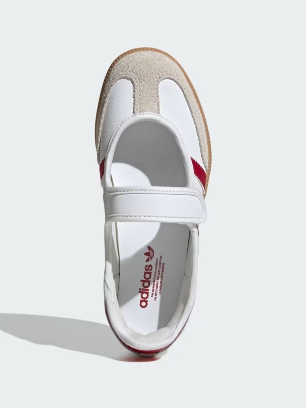 adidas White and Pink Women's Mary Jane Sneakers - Picture 7 of 9
